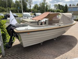 Demo 530XL steengrijs-steengrijs met Mercury F20 Verkocht
